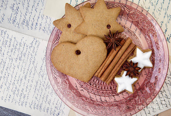 Ginger Poster featuring the photograph Christmas Gingerbread #1 by Nailia Schwarz