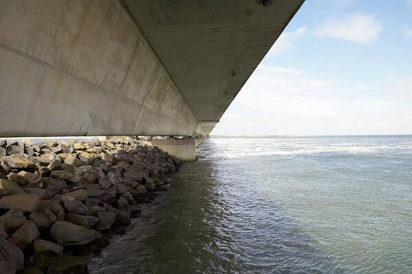 Deltaworks Poster featuring the photograph Flood Barrier, Netherlands #1 by Colin Cuthbert