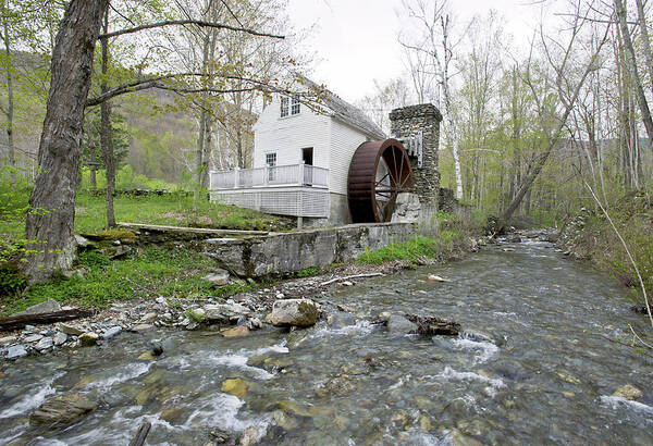 Vermont Poster featuring the photograph Old Dorset Grist Mill and Stream by Gordon Ripley