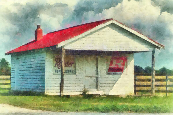 Watercolor Poster featuring the painting Royster Fertilizers #1 by Lynne Jenkins