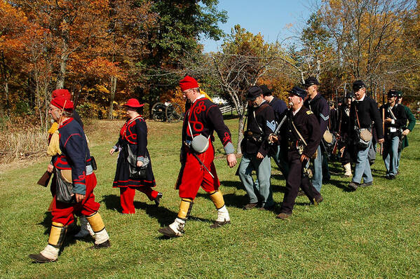 Usa Poster featuring the photograph Soldiers March #1 by LeeAnn McLaneGoetz McLaneGoetzStudioLLCcom