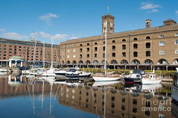 England Poster featuring the photograph St Katherine's Dock #1 by Andrew Michael