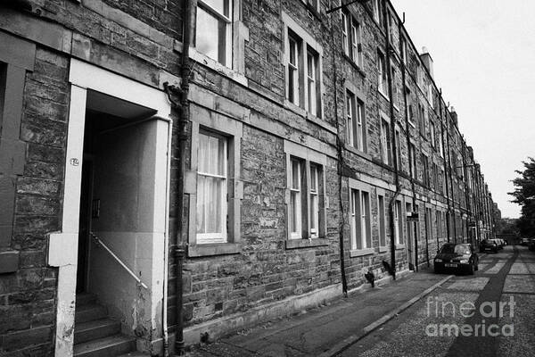 Tenement Poster featuring the photograph Tenement Houses Now Apartments In Edinburgh Scotland #1 by Joe Fox