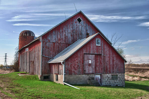 Barn Poster featuring the photograph The Fargo Project 12232c by Guy Whiteley