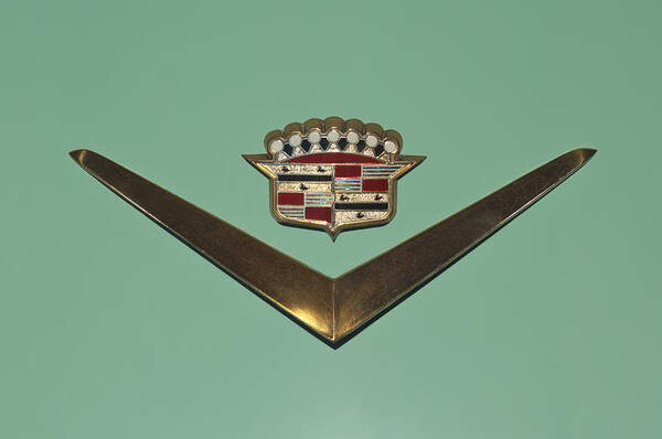 Cadillac Poster featuring the photograph Cadillac Emblem #2 by Jill Reger