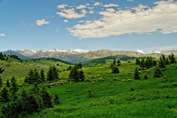 Americas Poster featuring the photograph Bridger Mountain View #3 by Roderick Bley