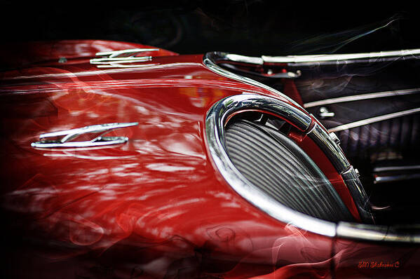 Socal Huntington Beach Hot Rod Car Show Poster featuring the photograph Classic Corvette #4 by SM Shahrokni