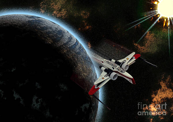 Kosmos Poster featuring the photograph 10117 ARC-170 Starfighter by Colin Hunt