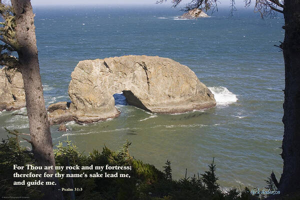 Northwest Inspirationals Poster featuring the photograph Arch Rock by Mick Anderson