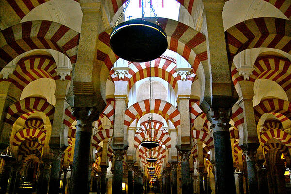 Cathedral Mosque Poster featuring the photograph Arches by HweeYen Ong