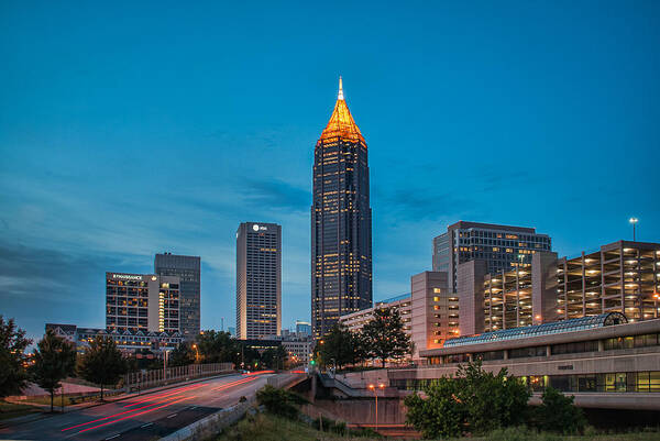 Atlanta Poster featuring the photograph Bank of America Plaza Atlanta by Brian Young
