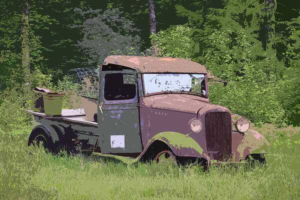 Chevy Truck Poster featuring the photograph Barn Fresh Pickup by Steve McKinzie