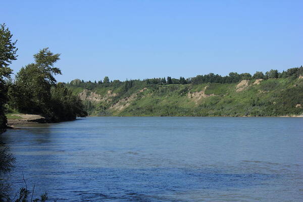 Rivers Poster featuring the photograph Beautiful Blue River - The North Saskatchewan River by Jim Sauchyn