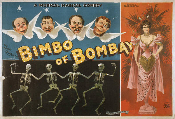 1890s Poster featuring the photograph Bimbo Of Bombay, Advertisement by Everett