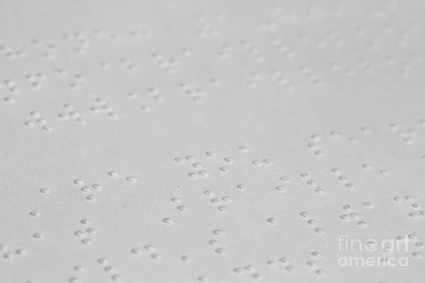 Blind Poster featuring the photograph Braille by Photo Researchers, Inc.