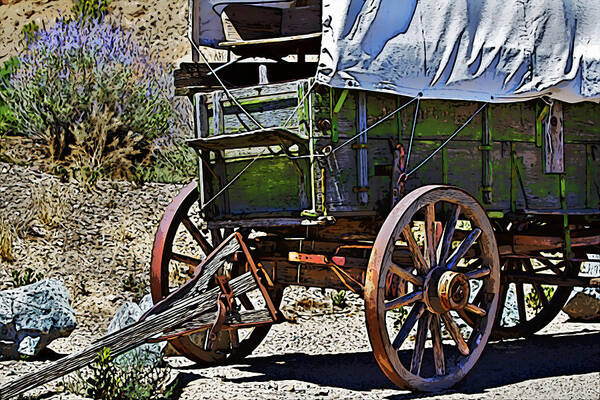 Wagon Poster featuring the photograph Broken Down by Phyllis Denton