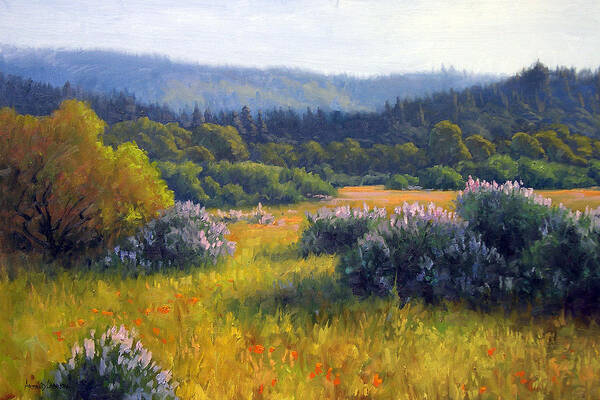 California Poster featuring the painting California Spring by Armand Cabrera