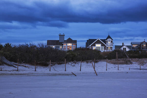 Cape May New Jersey Poster featuring the photograph Cape May Beach Houses by Tom Singleton