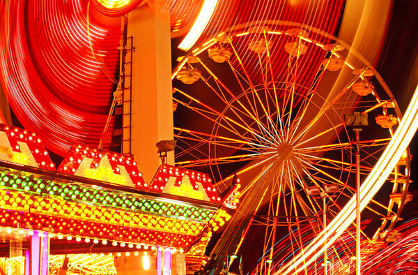Carnival Poster featuring the photograph Carnival lights by Garry Gay