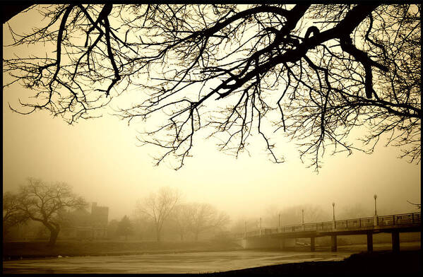 Wichita Poster featuring the photograph Castle in the Fog by Brian Duram