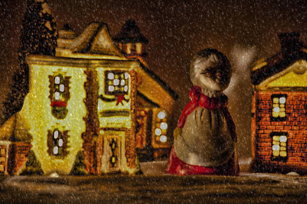 Christmas Village Poster featuring the photograph Christmas Village by Bonnie Bruno