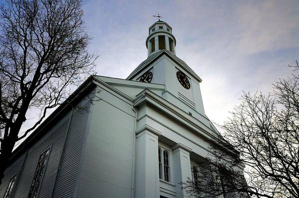 Rockport Poster featuring the photograph Church in Perspective by Mark Valentine