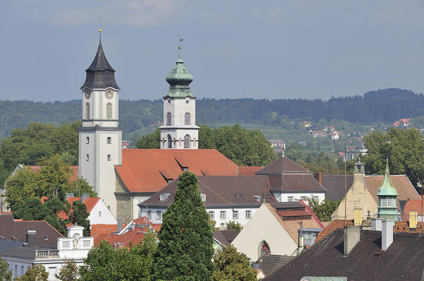 Church Poster featuring the photograph Churches in Lindau Germany by Matthias Hauser