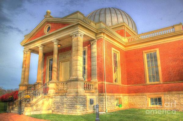 Historic Buildings Poster featuring the photograph Cincinnati Observatory Up Close by Jeremy Lankford