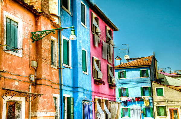 Burano Poster featuring the photograph Colorful Burano by Jon Berghoff