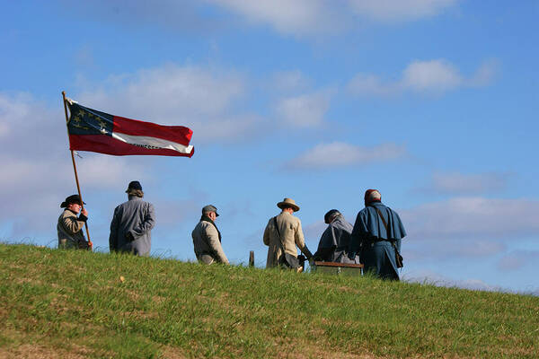 Rebel Flag Poster featuring the photograph Colors of Yesteryear by Paul Mashburn