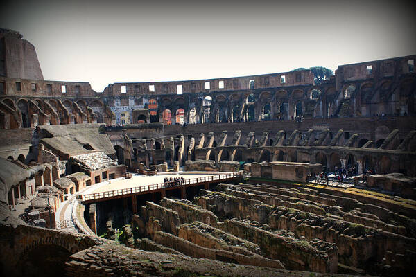 Colosseum Poster featuring the photograph Colosseum Interior by Kevin Flynn