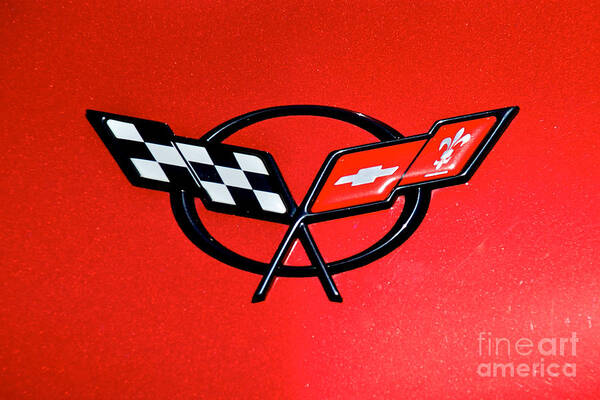 Boring Vfd Poster featuring the photograph Corvette Logo by Mark Dodd