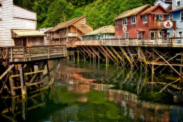 Alaska Poster featuring the photograph Creek Street by Jarrod Erbe