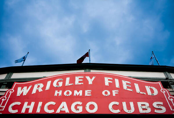 Chicago Poster featuring the photograph Cubs Sign by Anthony Doudt