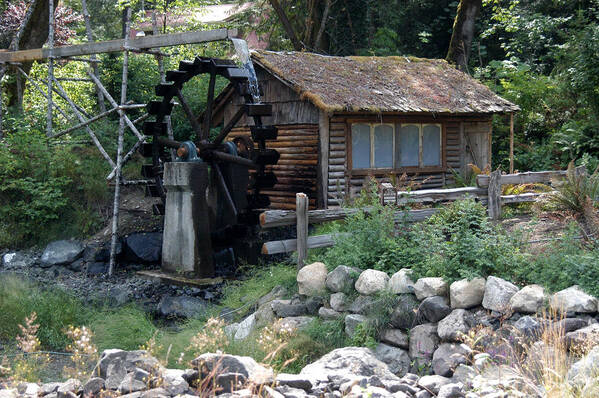 Water Wheel Poster featuring the photograph Dalby Water Wheel by Wanda Jesfield