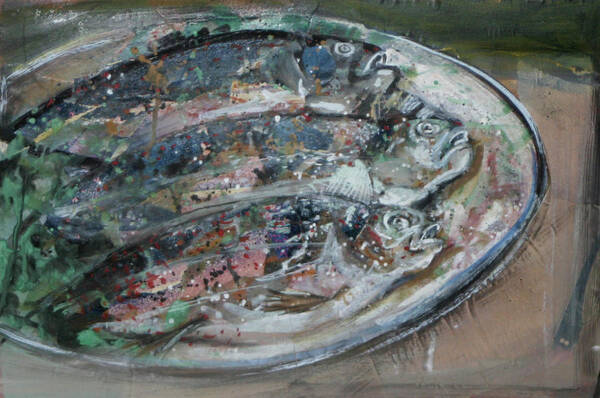 Fish Still Life Trout Poster featuring the painting Dish of the Day by Tom Smith