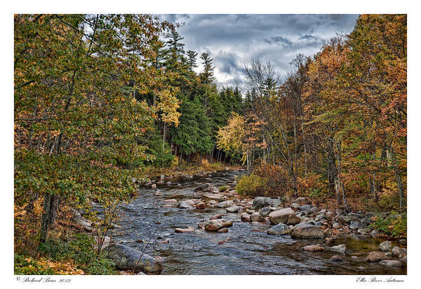 Autumn Poster featuring the photograph Ellis River Autumn by Richard Bean