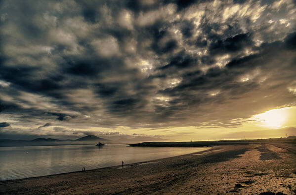 Hdr Poster featuring the photograph Fenit beach evening County Kerry Ireland by Joe Houghton