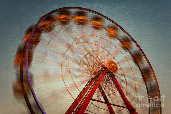 Clarence Holmes Poster featuring the photograph Ferris Wheel VI by Clarence Holmes