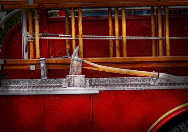 Hdr Poster featuring the photograph Fireman - Nice Axe by Mike Savad