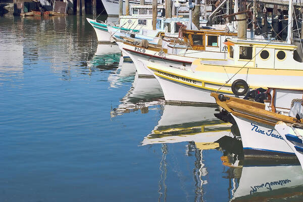 Fishing Boats Poster featuring the photograph Fishing Boats by Mark Harrington