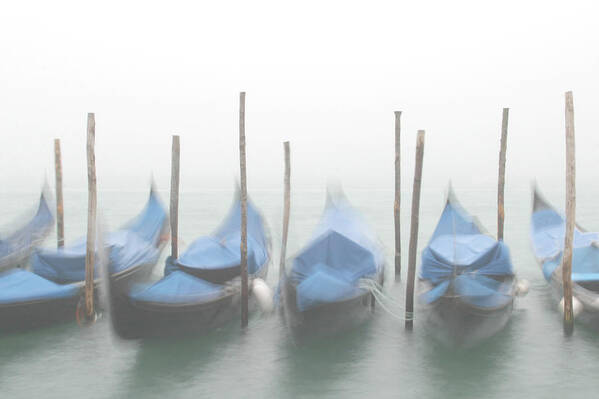 Venice Poster featuring the photograph Foggy Morning Grand Canal by Tom and Pat Cory