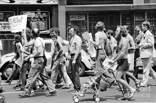 1976 Poster featuring the photograph Gay Rights March, 1976 by Granger