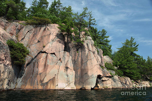 Granite Bedrock Poster featuring the photograph George Lake by Ted Kinsman