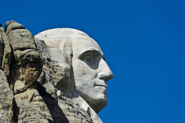 Mount Rushmore Poster featuring the photograph George Washinton Mt Rushmore by Jon Berghoff