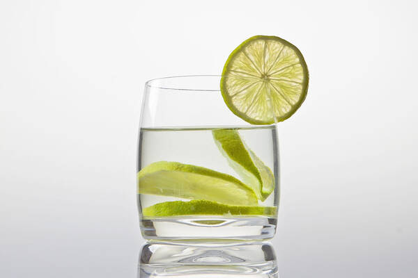 Lemon Poster featuring the photograph Glass With Lemonade by Joana Kruse