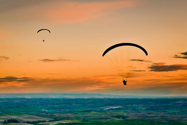 Palouse Poster featuring the photograph Gliders by Niels Nielsen