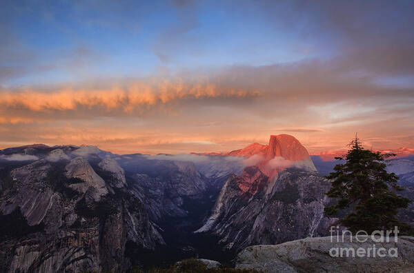 Yosemite Poster featuring the photograph Half Dome at Sunset by Susan Gary