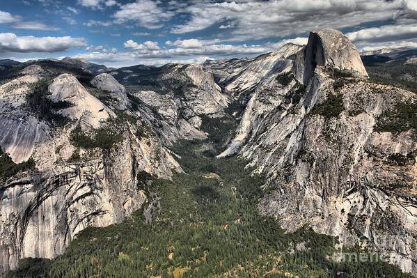 Half Dome Poster featuring the photograph Half Dome Valley by Adam Jewell