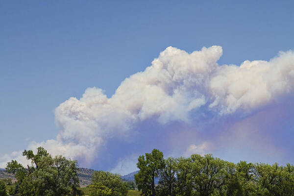 'high Park' Poster featuring the photograph High Park Fire Larimer County Colorado by James BO Insogna